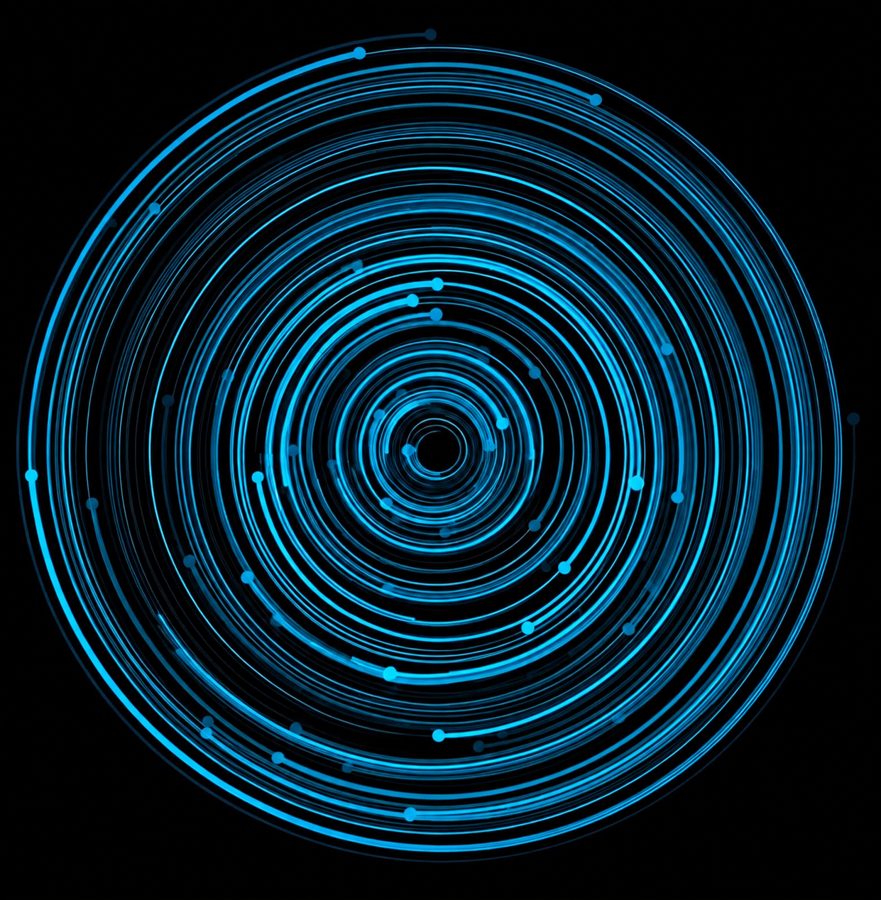 Concentric rings of light, the path of radical wholeness